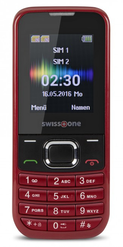 Swisstone SC230 red Mobilais Telefons