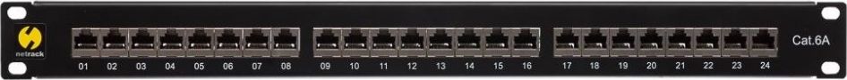 Netrack patchpanel 19'' 24 ports cat. 6A FTP, Krone IDC Serveru aksesuāri