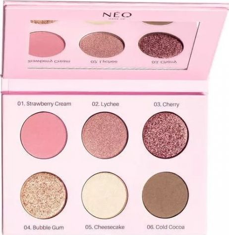 Neo Make Up NEO MAKE UP Eyeshadow Palette paleta cieni prasowanych Rose 9g 5903657829862 (5903657829862) ēnas