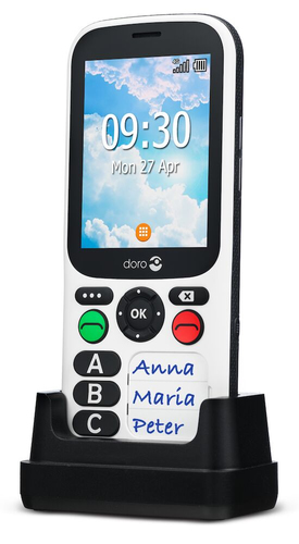Doro 780X black-white Mobilais Telefons