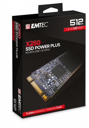 SSD 512GB EMTEC M.2 SATA X250  2,5" (6.3cm) intern SSD disks