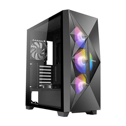 Geh Antec Gamer  Dark Fleet   DF800 FLUX Midi Tower  schwarz W7P Datora korpuss