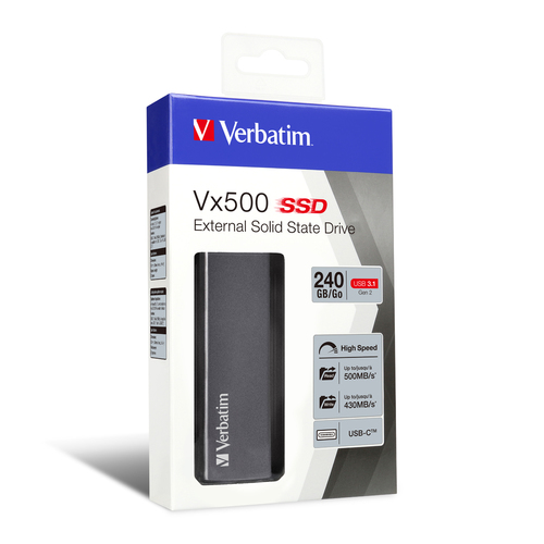 Verbatim Store n Go Vx500  240GB SSD USB 3.1 SSD disks