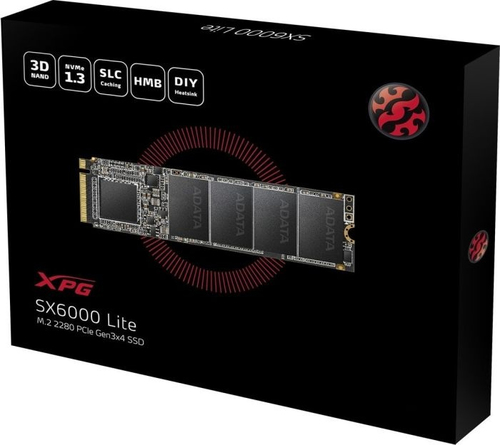 ADATA XPG SX6000 Lite PCIe Gen3x4 256 GB, SSD interface M.2 NVME, Write 900 MB/s, Read 1800 MB/s SSD disks