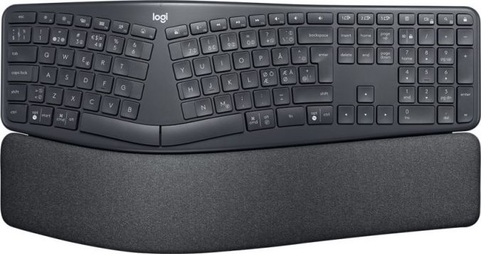 LOGITECH ERGO K860 for business - GRAPHITE - US INT'L - 2.4GHZ/BT - INTNL klaviatūra