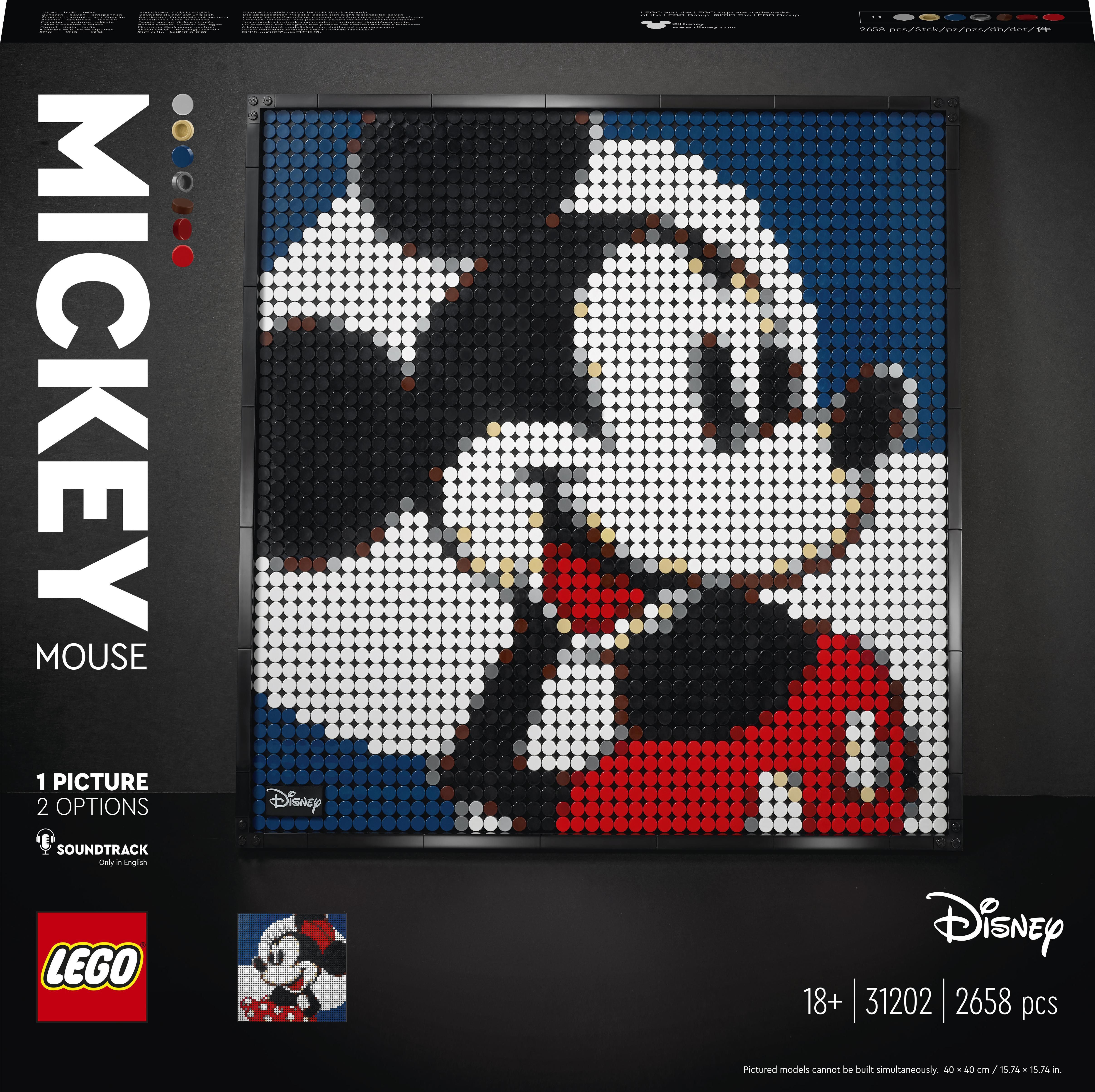 LEGO ART 31202 Disneys Mickey Mouse LEGO konstruktors