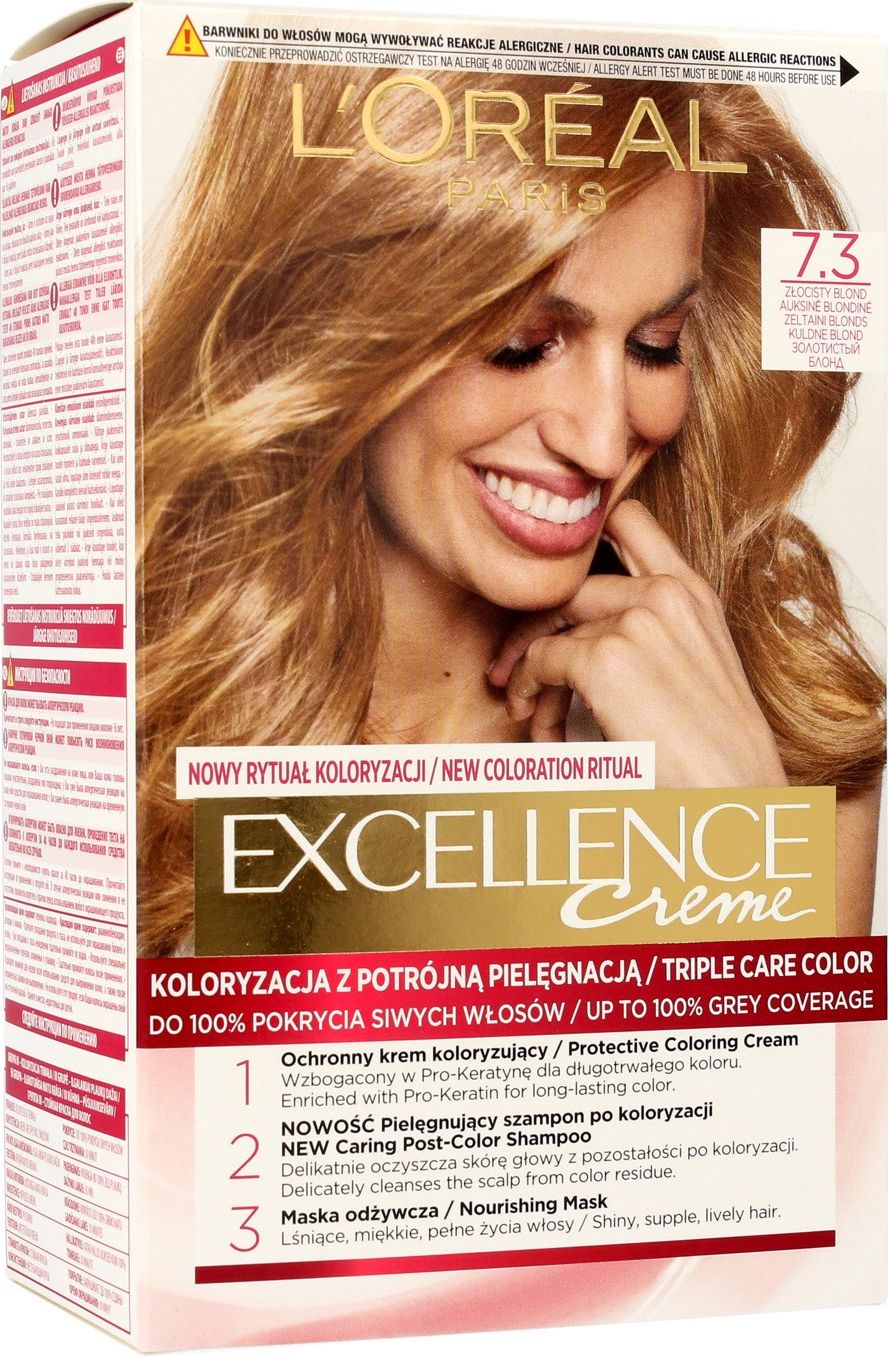 L'Oreal Paris Excellence Creme 7.3 zlocisty blond 0289322 (3600523320325)