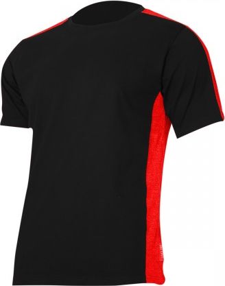 Lahti Pro Koszulka T-shirt 180G/M2, Czarno-czerwona 3XL (L4022706) V31AC-L4022706 (5903755135261)