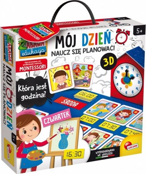 Lisciani Montessori Poznaj Czas 304-PL80137 (8008324086993) galda spēle