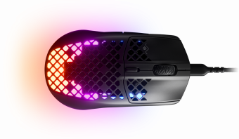 SteelSeries Gaming Mouse Aerox 3 (2022 Edition), Optical, RGB LED light, Onyx, Wired Datora pele