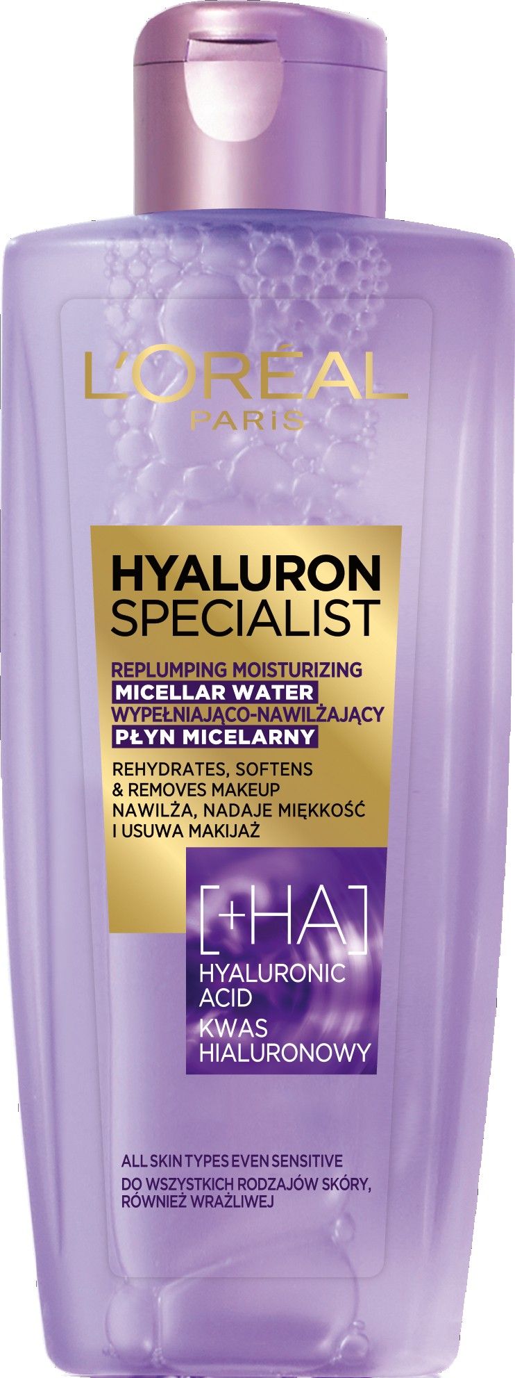 L'Oreal Paris Plyn micelarny do demakijazu Hyaluron Specjalist 200 ml 0221070 (3600523959570) kosmētikas noņēmējs