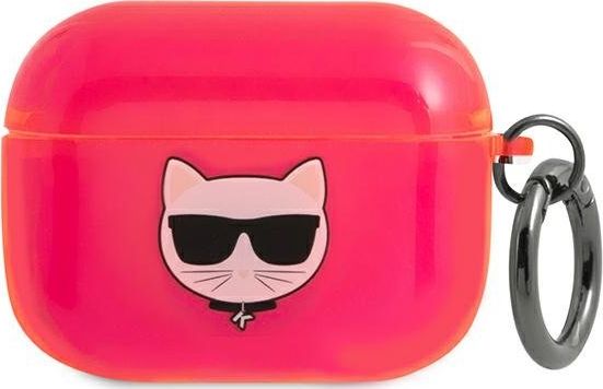 Karl Lagerfeld Etui ochronne KLAPUCHFP Choupette do AirPods Pro rozowe KLD583PNK (3666339009328)