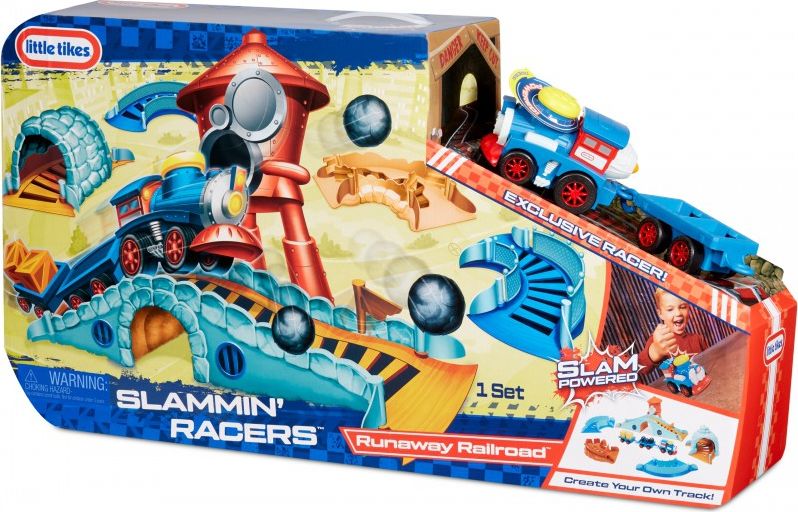 Little Tikes Slammin' Racers - Arena z pociagiem 350656 (0050743649516) Rotaļu mājas un slidkalniņi