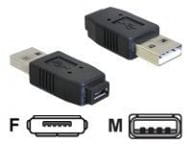 Delock  USB micro-A+B F to USB2.0-A M USB kabelis