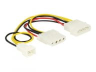 Stromkabel Delock Molex 4Pin -> Molex 4pin +3Pin Lufter kabelis datoram