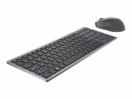 Dell Multi-Device Wireless Keyboard and Mouse Combo KM7120W - keyboard and mouse set - US International (QWERTY) - titan gray klaviatūra