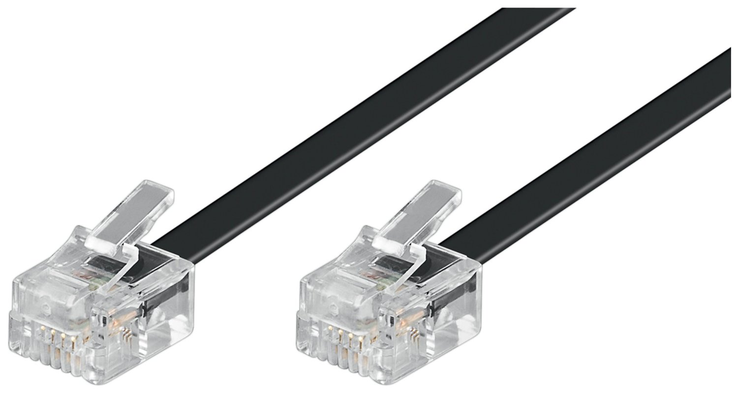goobay Cable RJ11 4-pin Telefoniczny 3,0m telefons