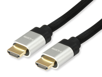 Equip HDMI UHS Ethernet 2.1 A-A St/St  2.0m 8K60Hz HDR    sw kabelis, vads