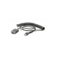 Zebra Cable RS232 ,2.8m, coiled dB9 female connector, 5706998527004 kabelis, vads