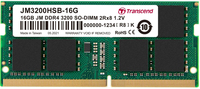 Transcend 16GB DDR4 3200 MT/s SODIMM 260pin 1R x8 unbuffered operatīvā atmiņa