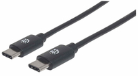 Manhattan USB C Anschlusskabel USB2.0 C-Stecker/C-Stecker 1m USB kabelis