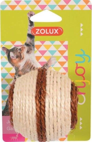 Zolux ZOLUX Zabawka dla kota pilka sizal 7514469 (3336025807162) piederumi kaķiem