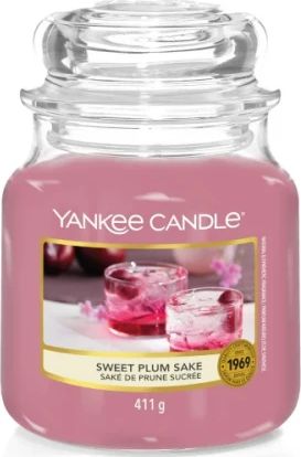Yankee Candle Sweet Plum Sake Medium Jar 411g 1633578E