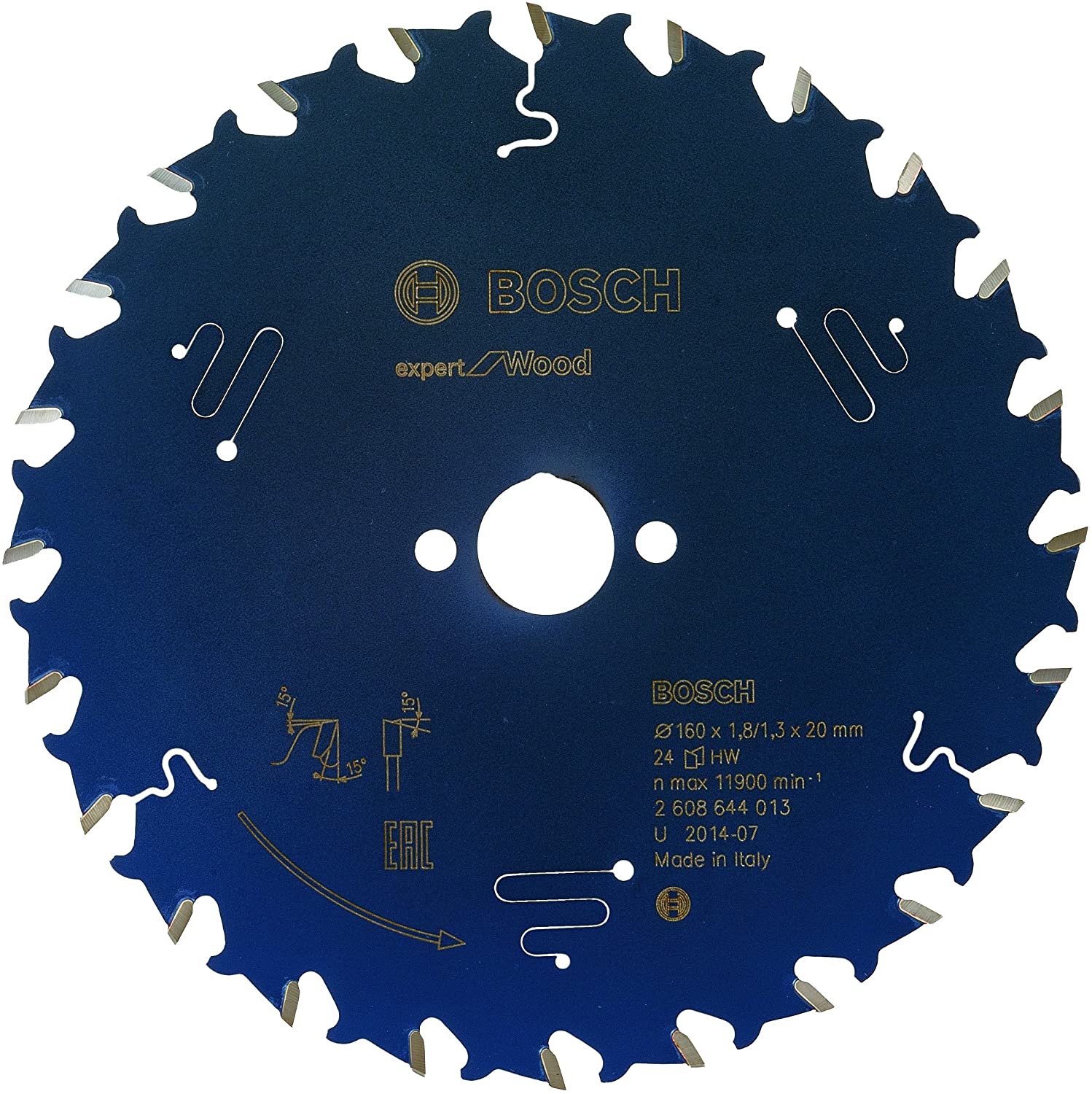 Bosch circular saw blade EX WO H 160x20-24 - 2608644013 2608644013 (3165140795791)