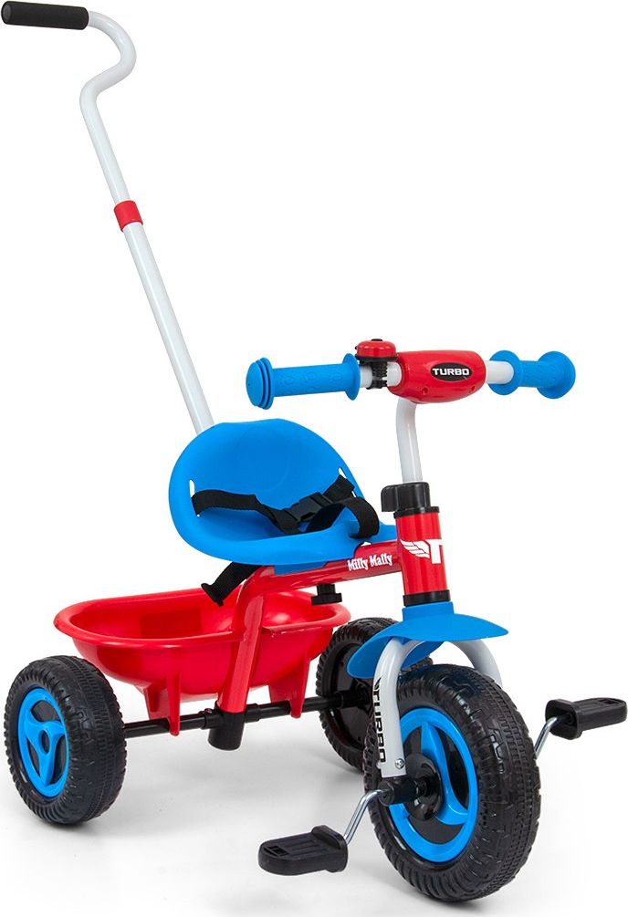 Milly Mally Rowerek Trojkolowy Turbo Cool Czerwony 3382 (5901761126358) bērnu ratiņi