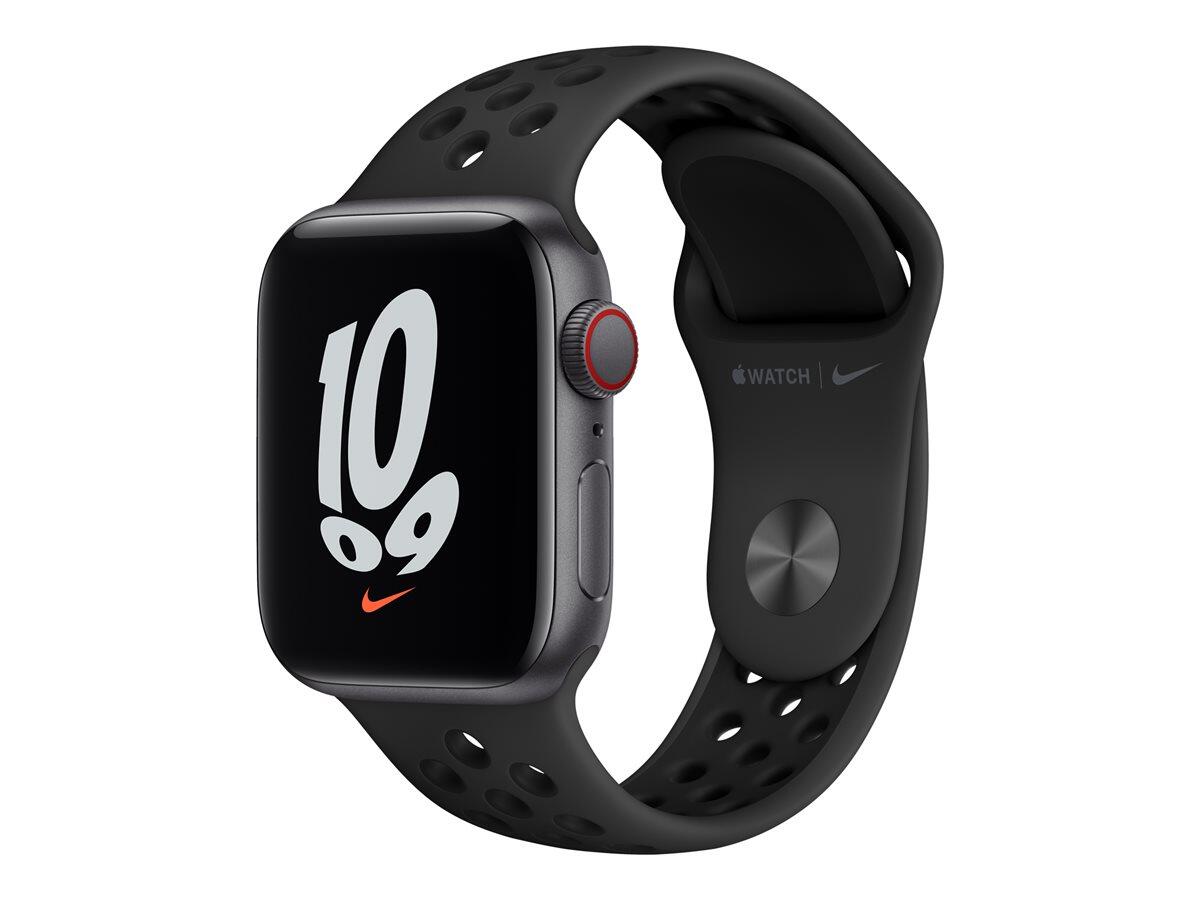 Apple Watch SE Nike Alu Cell 40mm GY - MKR53FD / A sports armband, anthracite / black Viedais pulkstenis, smartwatch