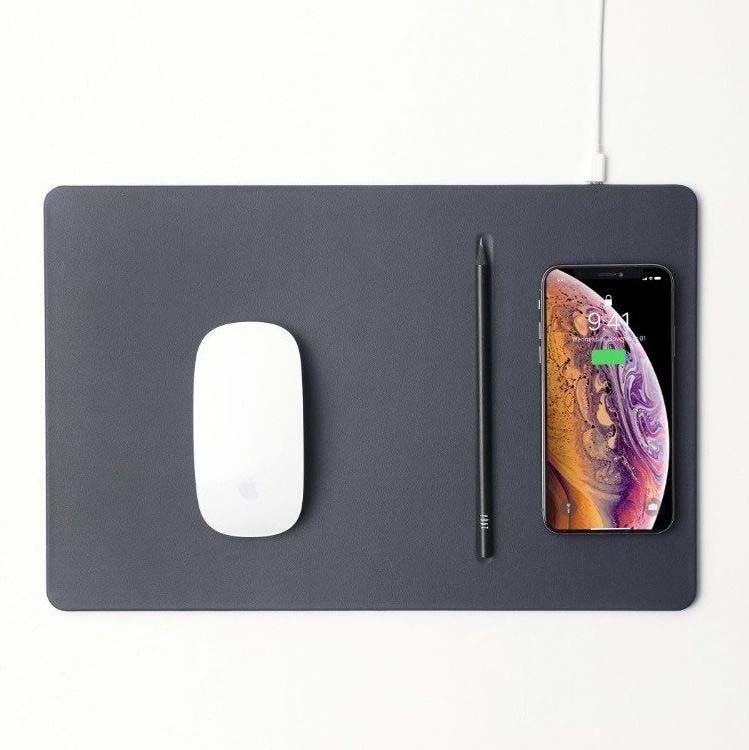 Mouse pad with high-speed wireless charging POUT HANDS 3  PRO dust gray iekārtas lādētājs