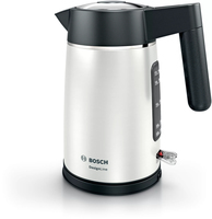 Bosch DesignLine electric kettle 1.7 L 2400 W Black, Silver Elektriskā Tējkanna
