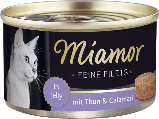 Miamor Miamor Feine Filets puszka Tynczyk i kalmary - 100g 74049 (4000158740496) kaķu barība