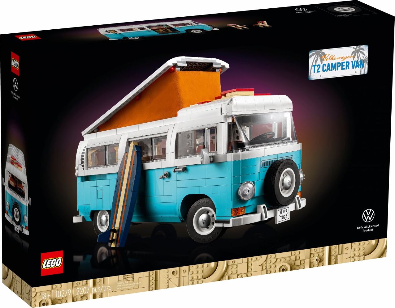 LEGO Bricks Creator Expert 10279 Volkswagen T2 Camper Van LEGO konstruktors