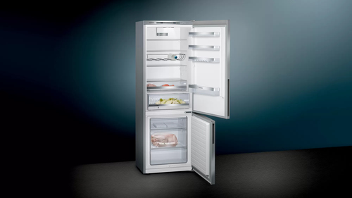 Siemens fridge / freezer combination KG49EAICA IQ500 C silver Ledusskapis