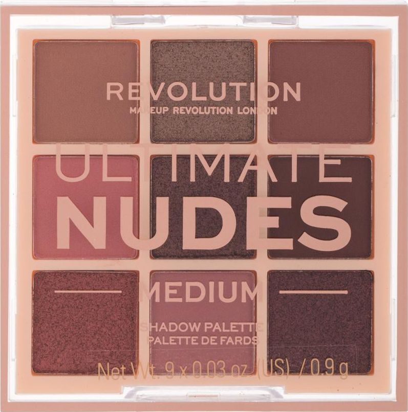 Makeup Revolution Makeup Revolution London Ultimate Nudes Cienie do powiek 8,1g Medium 116405 (5057566437127) ēnas