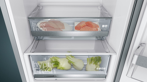 Siemens fridge freezer KG36EALCA IQ500 A +++ silver Ledusskapis