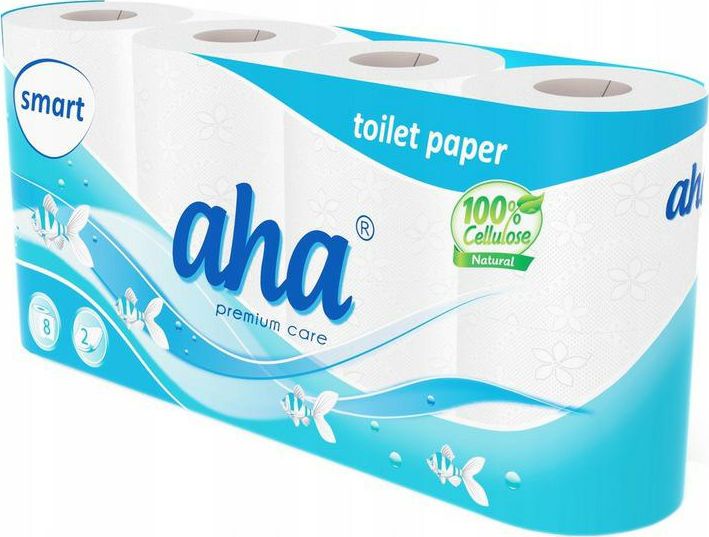 Lumarko Aha Premium Care Papier Toaletowy 8szt BET000048 (5903171900429) Vannas istabas piederumi