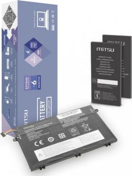 MITSU BATTERY BC/LE-E480 (3600 mAh (40 Wh) 11.1V 3 cells Li-Ion akumulators, baterija portatīvajiem datoriem