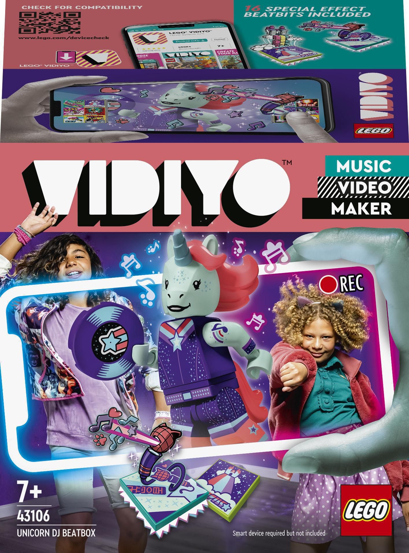 LEGO VIDIYO    43106 Unicorn DJ BeatBox LEGO konstruktors