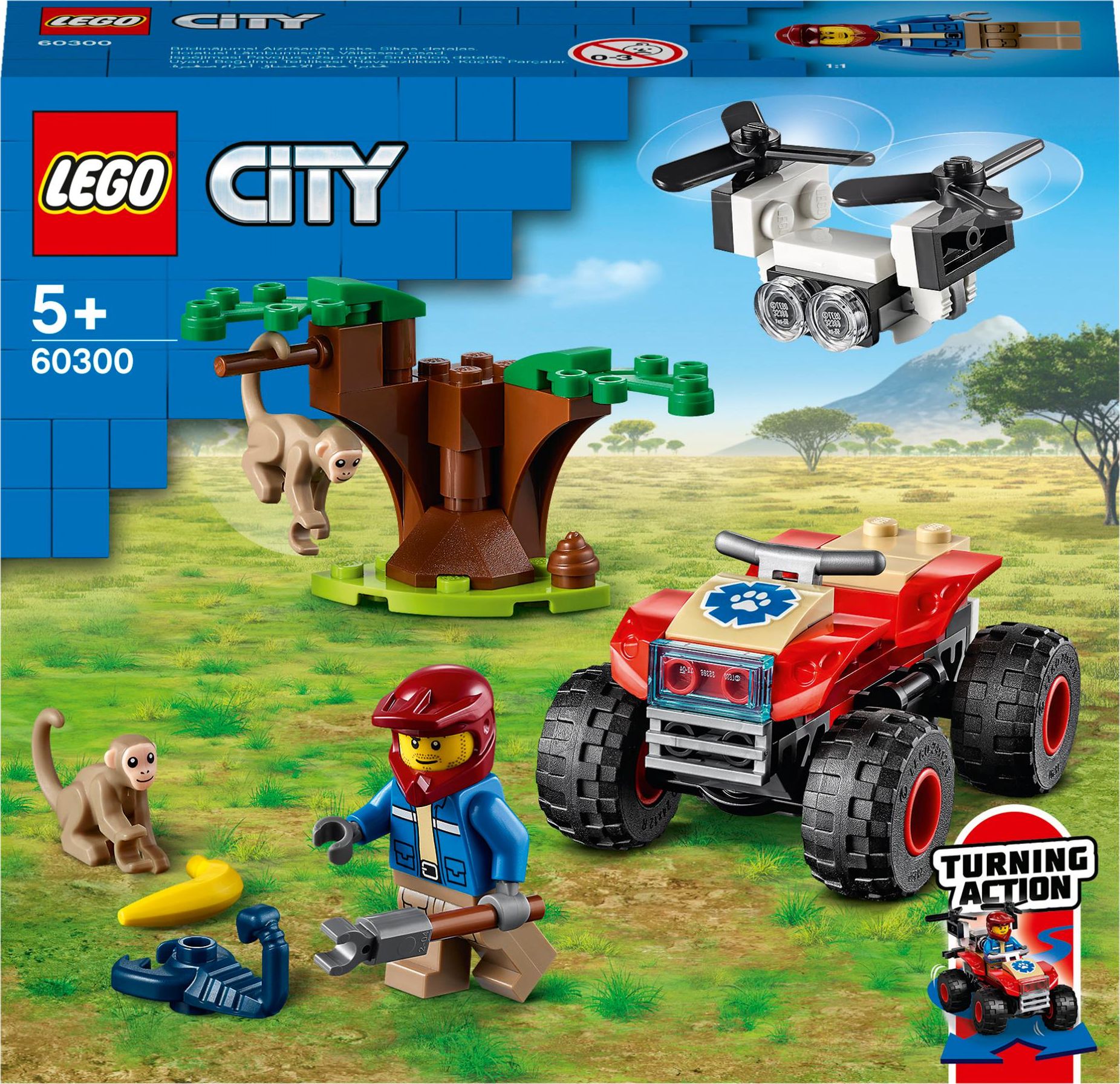 LEGO City Wildlife Quad ratownikow dzikich zwierzat (60300) 425247 (5702016911916) LEGO konstruktors