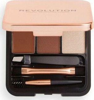 MAKE UP REVOLUTION REVOLUTION Zestaw d/brwi Brow Sculpt Kit Medium 736422 (5057566176422) ēnas