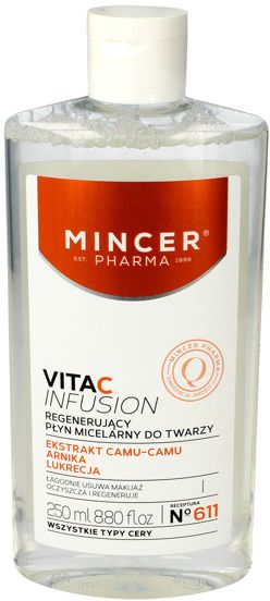 Mincer Vita C Infusion Plyn micelarny regenerujacy do twarzy 250ml 593165 (5902557263165) kosmētikas noņēmējs