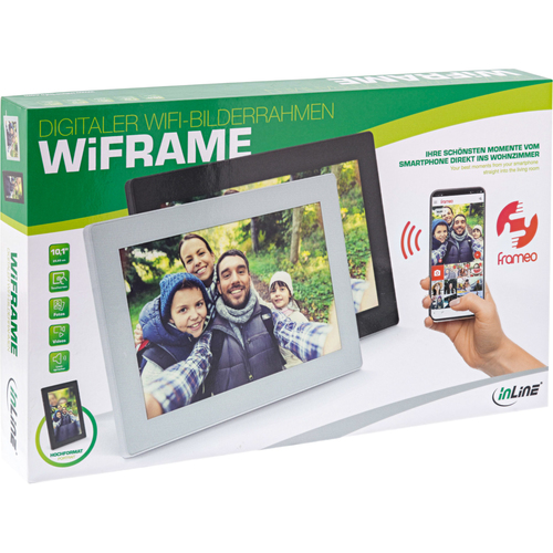 InLine digitaler WIFI-Bilderrahmen 10,1" LCD-IPS Touchscreen - schwarz monitors