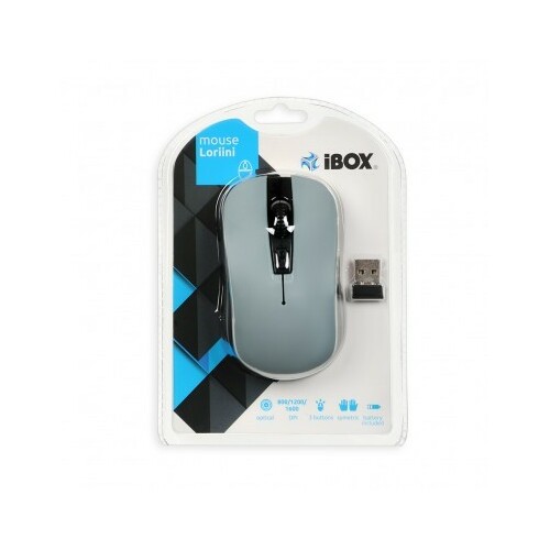 I-BOX LORIINI PRO OPTICAL WIRELESS MOUSE BLACK Datora pele