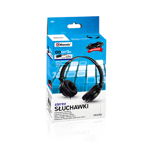 MSONIC MH476X Stereo headphone with Cord Length: 5m austiņas