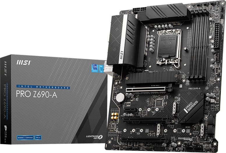 MSI PRO Z690-A Intel Z690 LGA 1700 ATX pamatplate, mātesplate