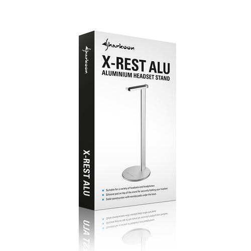 Sharkoon X-Rest ALU - headset stand made of aluminium austiņas