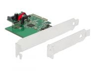 DeLOCK PCIe card> 1x internal USB 3.2 Gen 2 Key A 20 pin, interface card aksesuārs datorkorpusiem