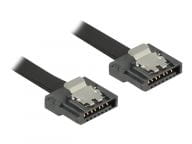 DeLOCK FLEXI - SATA- Cable - Serial ATA 150/300/600 - 7- pines SATA (M) - 7- pines SATA (M) - 30cm - black kabelis datoram